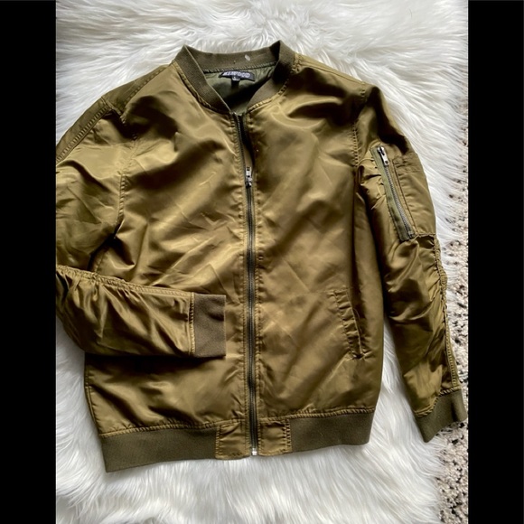 Elwood Jackets & Blazers - Unique Olive Bomber Jacket